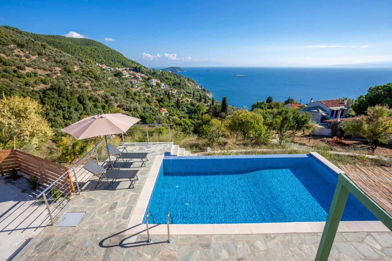 Olea Skopelos Villas With Swimming Pools & Sea View Panormos  외부 사진
